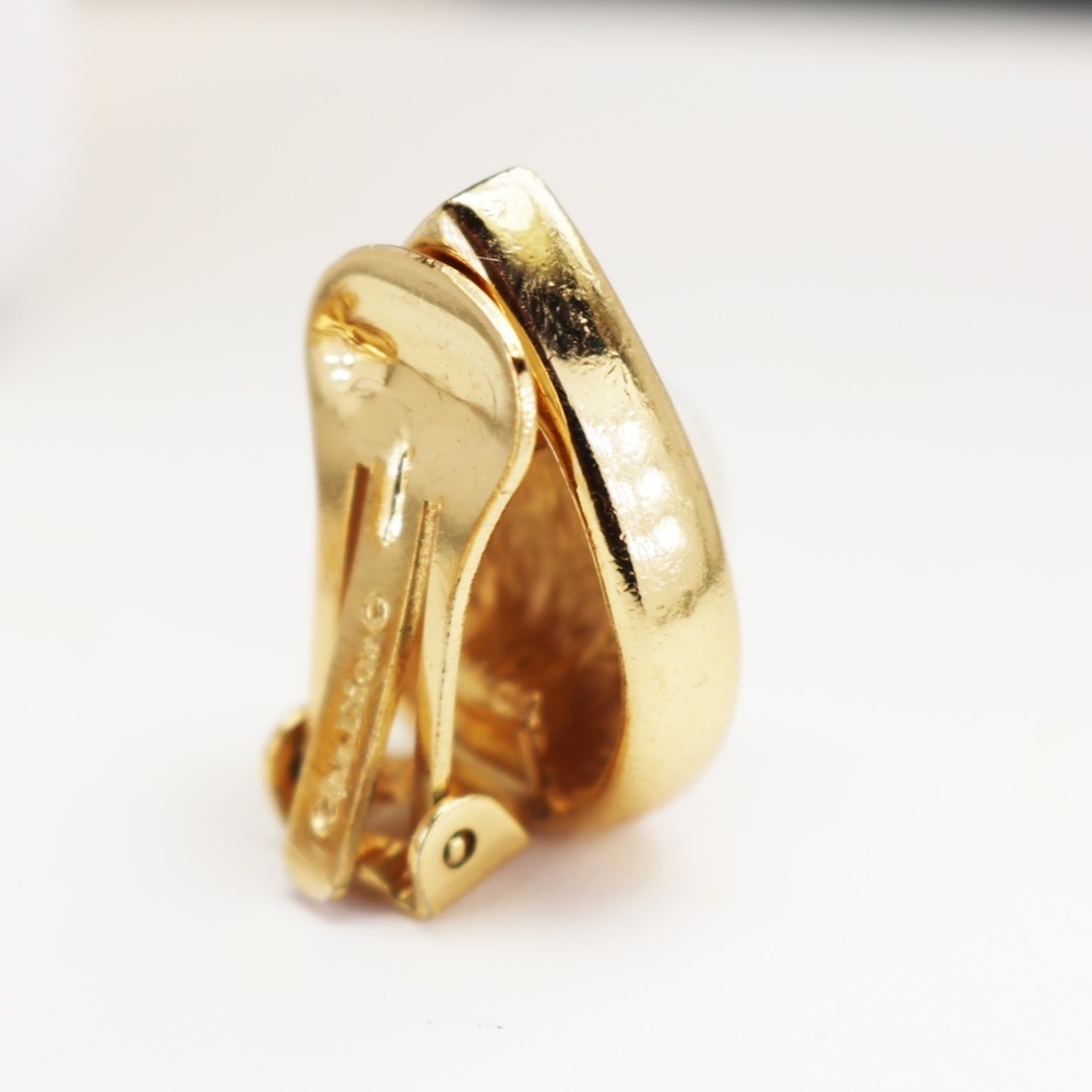 ⚜️ Vintage Christian Dior Crystal & Pearl Earrings - Picture 4 of 16